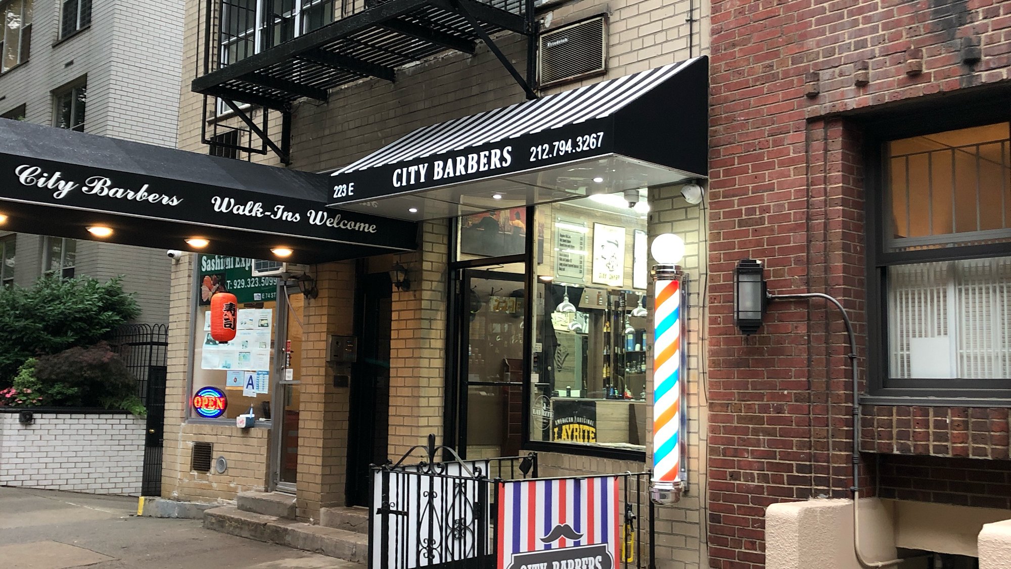 City Barbers NYC barbershop — fade and taper haircut Upper East Side NYC